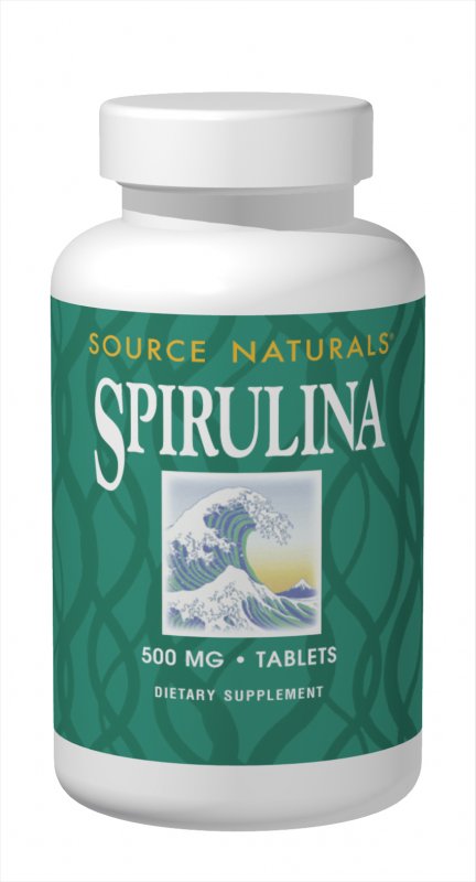 Spirulina 500 mg, 200 tabs