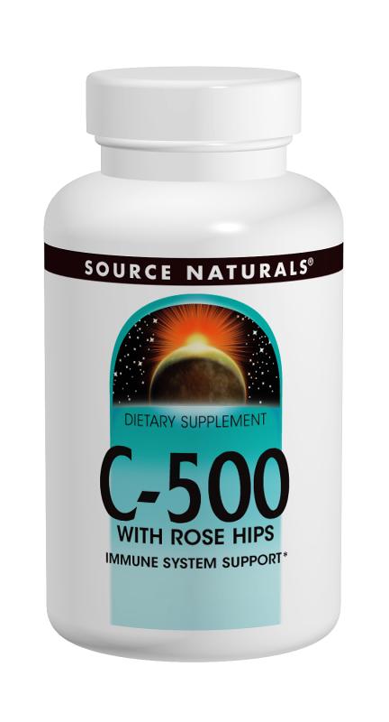 SOURCE NATURALS: C-500 With Rosehips 500 mg 50 tabs