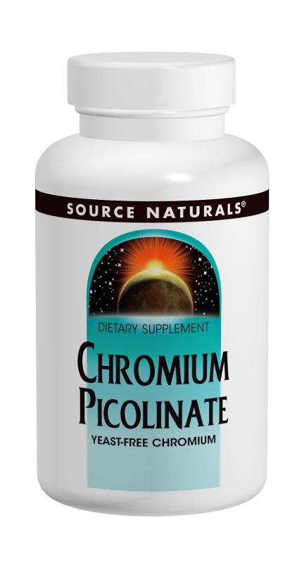Chromium Picolinate 200 mcg Yeast Free, 60 tabs