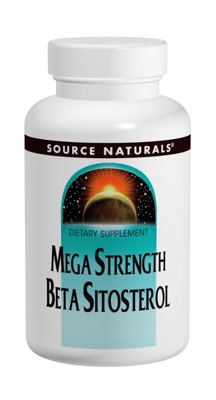 SOURCE NATURALS: Mega Strength Beta Sitosterol 120 Tabs - 375mg