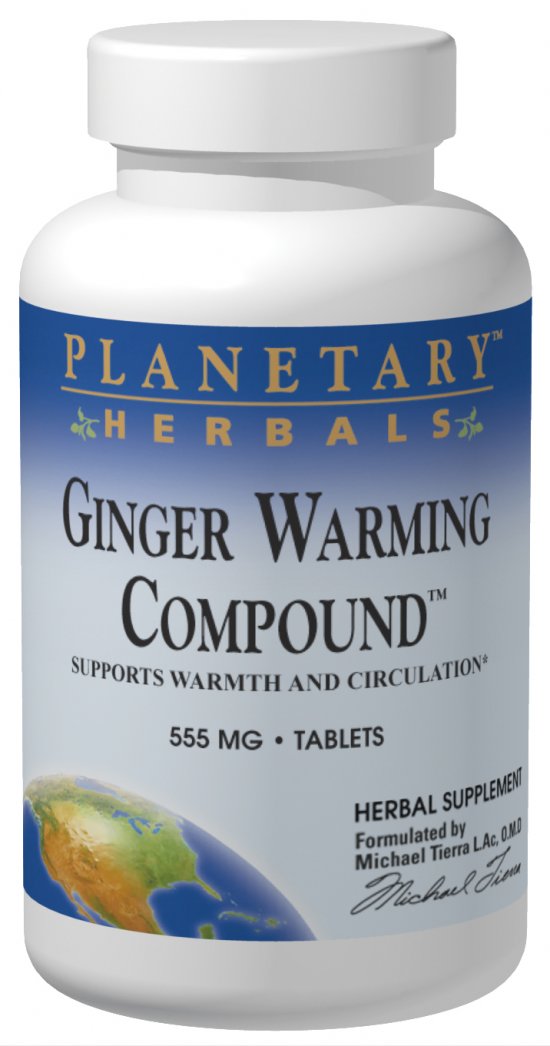 PLANETARY HERBALS: Ginger Warming Compound 90 tabs