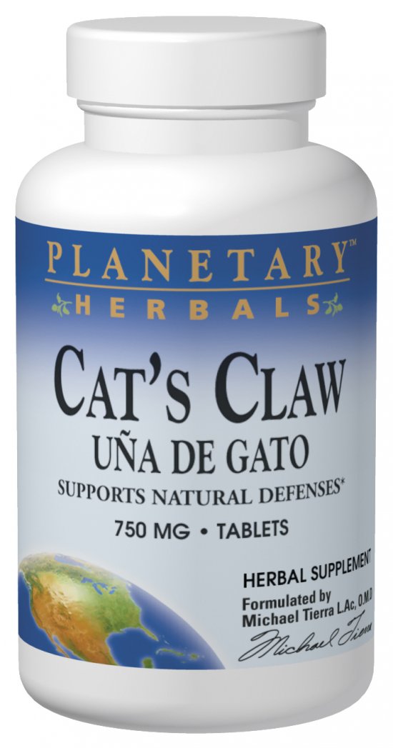 Cat's Claw 750 mg 90 tabs from PLANETARY HERBALS