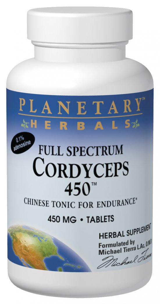 PLANETARY HERBALS: Full Spectrum Cordyceps 450 60 tabs
