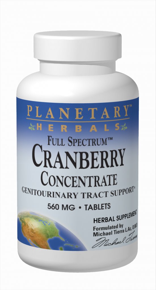 PLANETARY HERBALS: Full Spectrum Cranberry Concentrate 100 90 tabs