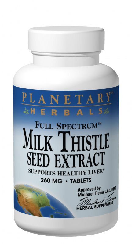 PLANETARY HERBALS: Milk Thistle Seed Extract 60 tabs