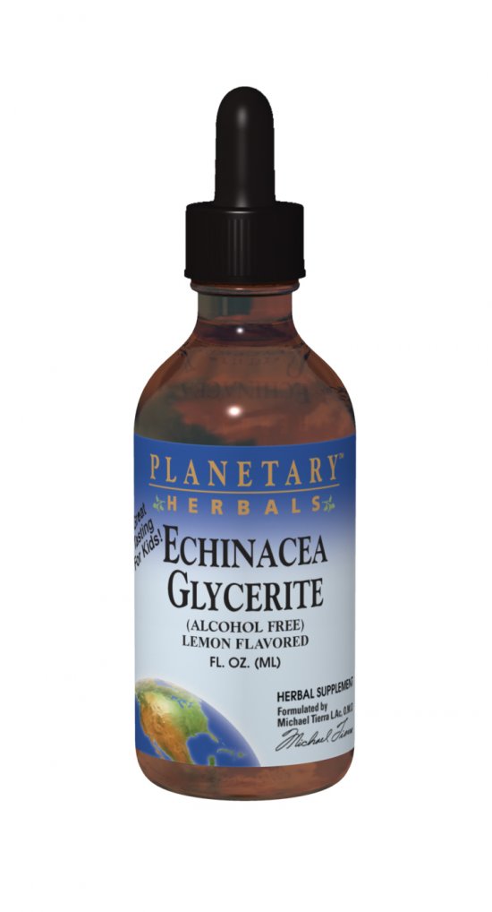PLANETARY HERBALS: Echinacea Glycerite - Lemongrass 1 fl oz