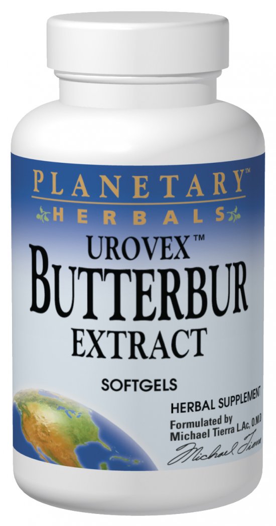 PLANETARY HERBALS: Butterbur Extract (Urovex) 20 sg