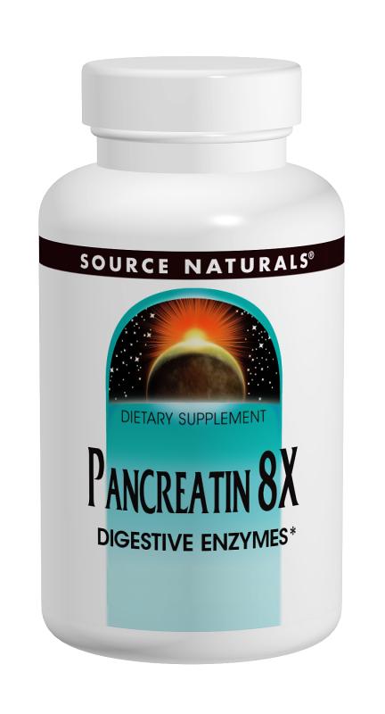 Pancreatin 8X 500mg, 50 caps