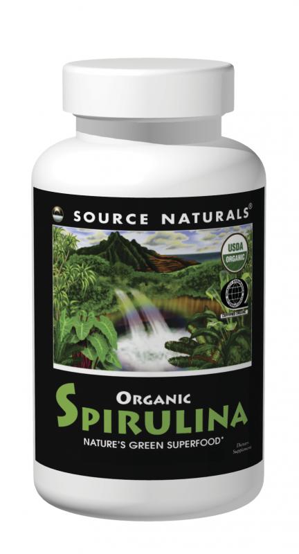 SOURCE NATURALS: Organic Spirulina 500 MG 200 tabs