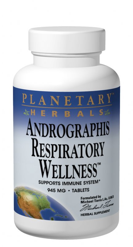 PLANETARY HERBALS: Andrographis Respiratory Wellness 120 tabs