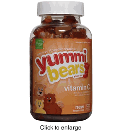 YUMMI BEARS (HERO NUTRITIONAL PRODUCTS): YUMMI BEARS VITAMIN C 132 CT