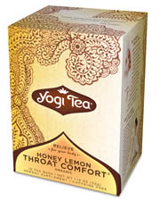 YOGI TEAS/GOLDEN TEMPLE TEA CO: Honey Lemon Throat Comfort Tea 16 bags