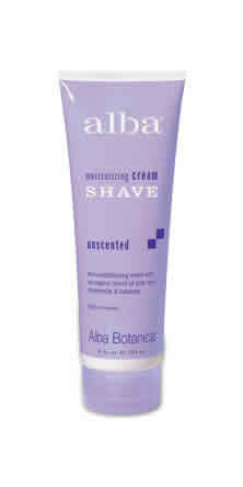 ALBA BOTANICA: Moisturizing Cream Shave Unscented 8 fl oz
