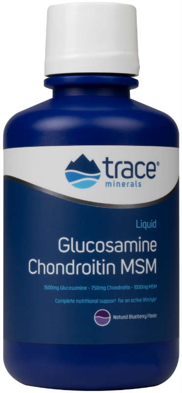 Trace Minerals Research: Liquid Glucosamine Chondroitin MSM 2 oz.