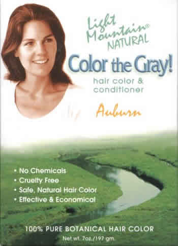 LIGHT MOUNTAIN HENNA: Color The Gray Auburn 7 oz