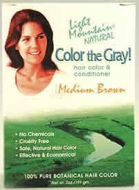 LIGHT MOUNTAIN HENNA: Color The Gray Brown-Medium 7 oz