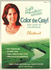 LIGHT MOUNTAIN HENNA: Color The Gray Chestnut 7 oz