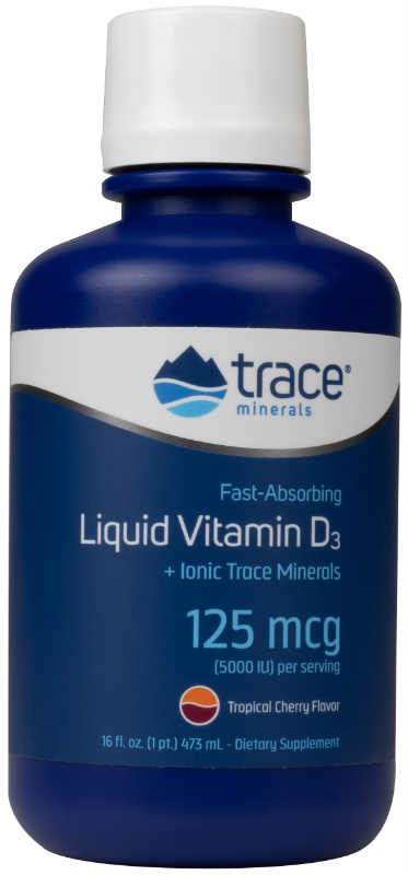 Trace Minerals Research: Liquid Vitamin D3 16 oz.