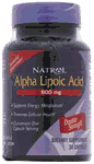 Alpha Lipoic Acid 600mg 30 caps from NATROL