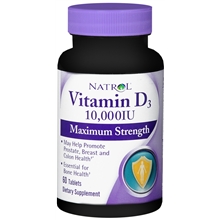 Vitamin D-3 10000IU, 60 tab