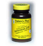 PANTOTHENIC ACID 1000 MG S  R 60 60 ct from Natures Plus