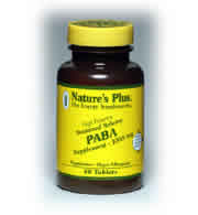 Natures Plus: PABA 1000 MG S  R 60 60 ct