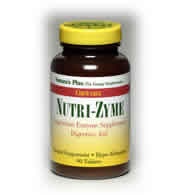 NUTRI-ZYME DIGESTIVE AID CHEWABLE 90 90 ct from Natures Plus