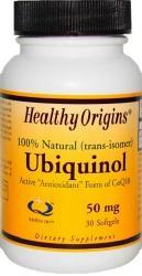 HEALTHY ORIGINS: Ubiquinol 50mg Soy Free Non-GMO 30 softgel