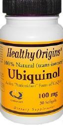 HEALTHY ORIGINS: Ubiquinol 100mg Soy Free Non-GMO 30 softgel