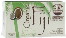 ORGANIC FIJI: Organic Tea Tree Spearmint Bar Soap 240 gm