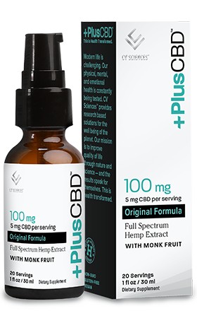PLUSCBD OIL: CBD Drops Peppermint 100 mg 1 OZ