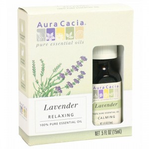 AURA CACIA: Lavender Essential Oil - Boxed .5 OZ
