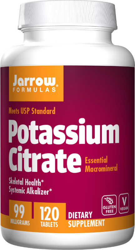 JARROW: Potassium Citrate 99 MG 120 TABS