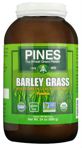 PINES WHEAT GRASS: Green Energy Barley Grass 100% pure 24 oz