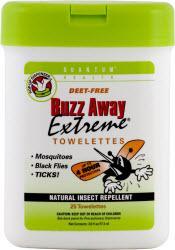 QUANTUM: Buzz Away Extreme Repellent Pop-Up Towelette Dispenser 25 ct