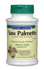 NATURE'S ANSWER: Saw Palmetto Berry Extract 120 vegicaps