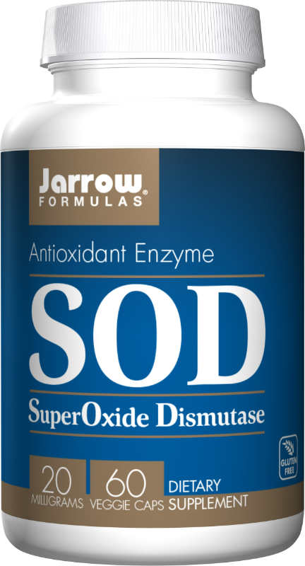 Jarrow: SuperOxide Dismutase (SOD) 20mg 60 Vcaps