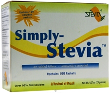 STEVITA: SIMPLY STEVIA 96 STEVIA NOFIL BX100PC.27OZ
