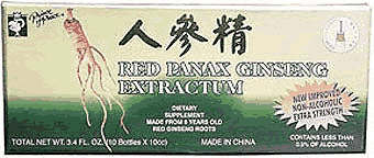 PRINCE OF PEACE: Red Panax Ginseng Extractum 10 x 10 cc
