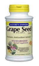 NATURE'S ANSWER: Grape Seed Standardized 60 vegicaps