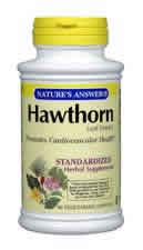 NATURE'S ANSWER: Hawthorn Leaf Standardized 60 vegicaps