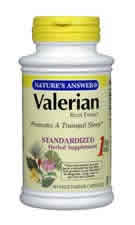 NATURE'S ANSWER: Valerian Root Standardized 90 vegicaps