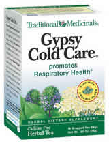 TRADITIONAL MEDICINALS TEAS: Gypsy Cold Care Tea 16 bags
