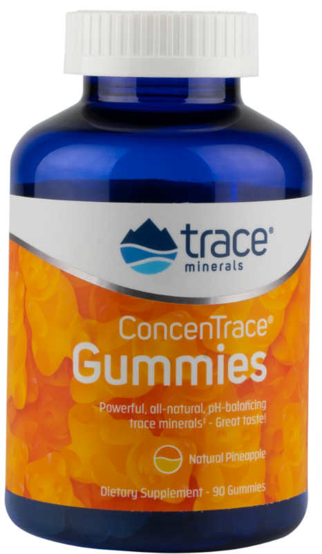 Trace Minerals Research: ConcenTrace Gummies - Pineapple Flavor 90 Count