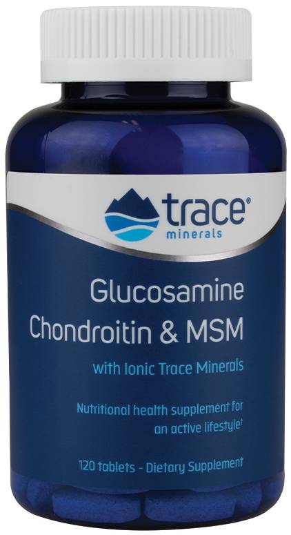 Trace Minerals Research: Glucosamine    Condroitin    MSM 120 tabs