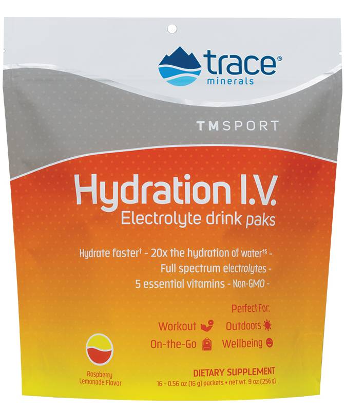 Keep hydrated with hydration I.V. Electrolyte drink paks