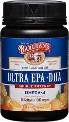 BARLEANS ESSENTIAL OILS: Ultra EPA-DHA Fish Oil 60 Softgels