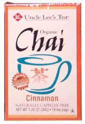 UNCLE LEE'S TEA: Organic Chai Cinnamon 18 bag