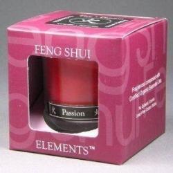 ALOHA BAY: Candle Feng Shui Gift Box Fire Red 2.5 oz