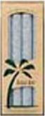 ALOHA BAY: Candle 9 inch Taper Light Blue 4 ct